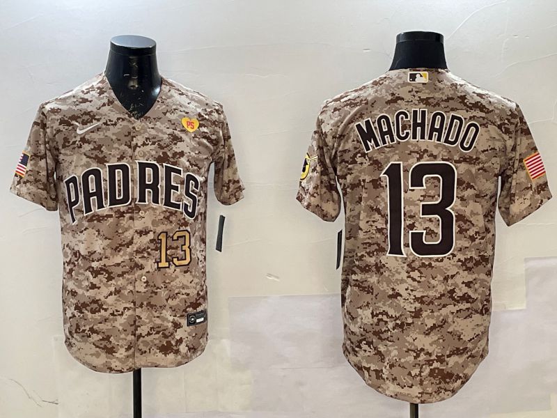 Men San Diego Padres #13 Machado Camo Game 2025 Nike MLB Jersey style 2->san diego padres->MLB Jersey